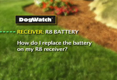 How do I replace the battery on my R8 receiver?
