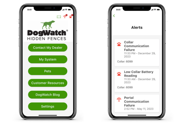 DogWatch App SmartFence Alerts