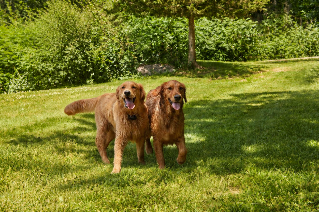 Two Golden Retrievers