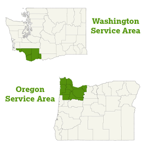 DogWatch Hidden Fences of Portland service area map