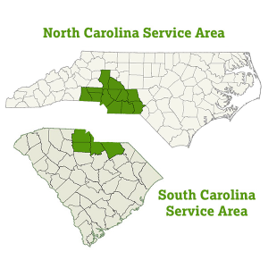 DogWatch of Charlotte service area map