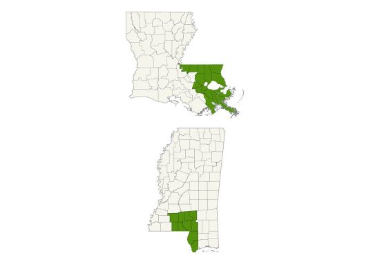 DogWatch of Southeast Louisiana service area map