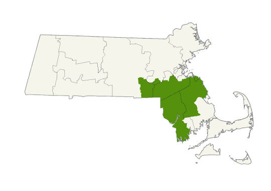 DogWatch of Eastern MA service area map