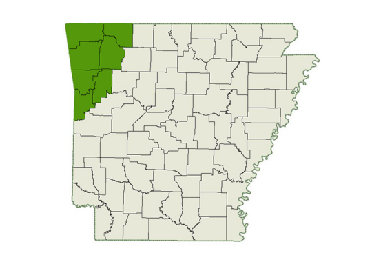 DogWatch Arkansas Hidden Fence service area map