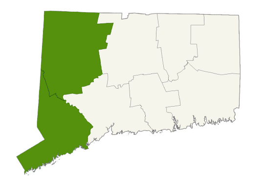 DogWatch of Litchfield & Fairfield County service area map