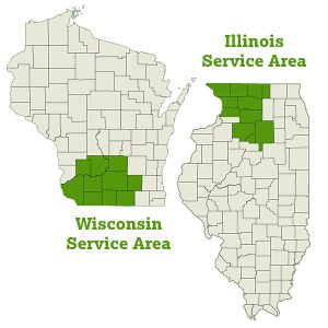 Stateline DogWatch service area map