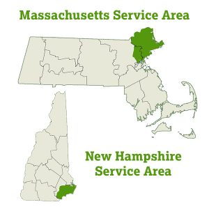DogWatch of the Northshore and Coastal NH service area map