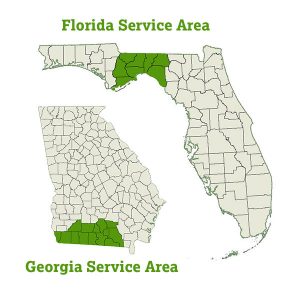 DogWatch of Northern Florida service area map
