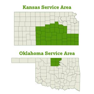 Wichita Hidden Fence service area map